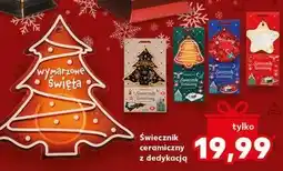 Kaufland Świecznik ceramiczny z dedykacją oferta