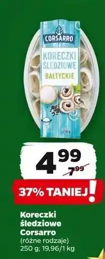 Netto Koreczki śledziowe bałtyckie Corsarro oferta