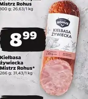 Netto Kiełbasa żywiecka Mistrz Rohus oferta