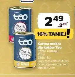 Netto Karma dla kota z drobiem Teo oferta
