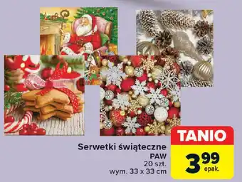 Carrefour Serwetki świąteczne PAW oferta