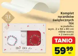 Carrefour Komplet ręczników świątecznych TEX oferta