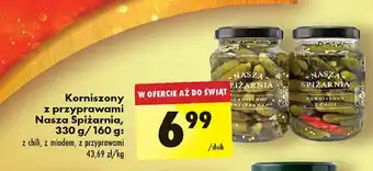 Biedronka Korniszony z przyprawami Nasza Spiżarnia oferta