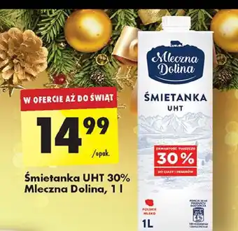 Biedronka Śmietanka 30% Mleczna Dolina oferta