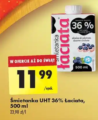 Biedronka Śmietanka 36 % Łaciata oferta