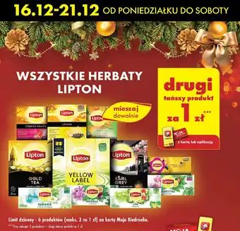 Biedronka Herbata mandarin & orange Lipton Green Tea oferta