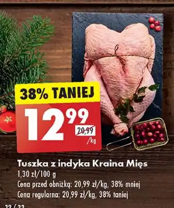 Biedronka Tuszka z indyka klasa a Kraina Mięs oferta