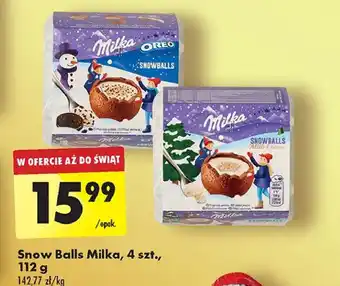 Biedronka Kule czekoladowe oreo Milka Snow Balls oferta