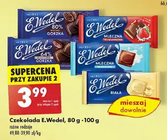 Biedronka Czekolada biała E. Wedel oferta