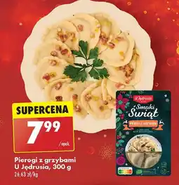 Biedronka Pierogi z grzybami U Jędrusia oferta