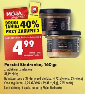 Biedronka Pasztet z jeleniem Biedronka oferta