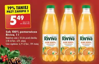 Biedronka Sok pomarańczowy Riviva oferta