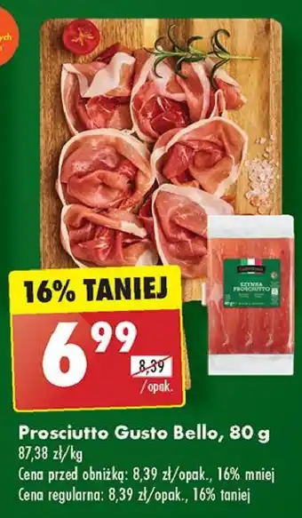 Biedronka Szynka prosciutto Gustobello oferta