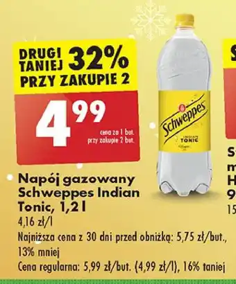 Biedronka Napój indian tonic Schweppes oferta