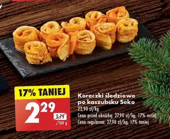 Biedronka Koreczki śledziowe kaszubskie Seko oferta