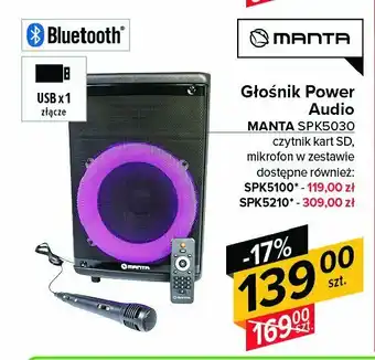 Auchan Głośnik spk5100 czarny 1 SZT oferta