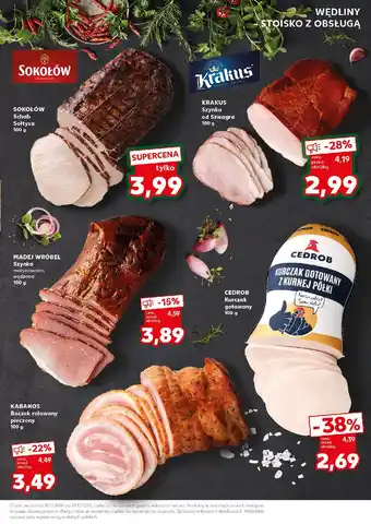 Kaufland Boczek rolowany pieczony Kabanos oferta