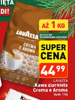 ALDI LAVAZZA Kawa ziarnista Crema e Aroma oferta