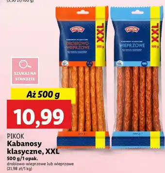 Lidl Kabanosy wieprzowe Pikok oferta