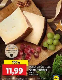 Lidl Gran reserva 12 msc Deska Serów Lidla oferta