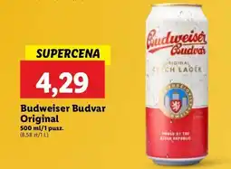 Lidl Piwo b: original Budweiser Budvar oferta
