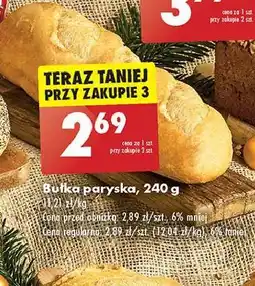 Biedronka Bułka paryska oferta