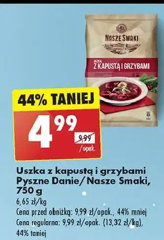 Biedronka Uszka z kapustą i grzybami Nasze Smaki oferta