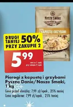 Biedronka Pierogi z kapustą i grzybami Nasze Smaki oferta