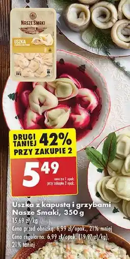 Biedronka Uszka z kapustą i grzybami Nasze Smaki oferta