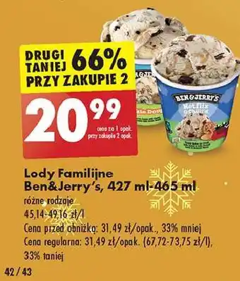 Biedronka Lody cookie dough Ben & Jerry's oferta