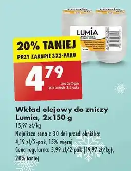 Biedronka Wkład olejowy do zniczy Lumia oferta