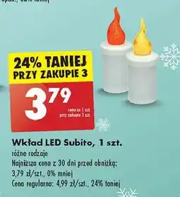 Biedronka Wkład led 30 dni żółty Subito oferta