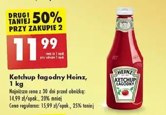 Biedronka Ketchup łagodny Heinz oferta