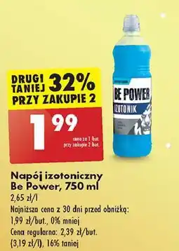 Biedronka Napój izotoniczny wieloowocowy Be Power oferta
