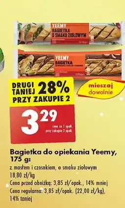 Biedronka Bagietka ziołowa Yeemy oferta