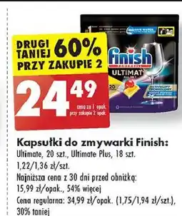 Biedronka Tabletki do zmywarek lemon Finish Quantum Ultimate oferta