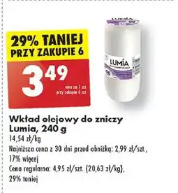 Biedronka Wkład olejowy do zniczy Lumia oferta