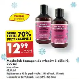 Biedronka Szampon do włosów z czarnuszką Bioelixire oferta