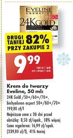 Biedronka Krem do twarzy ma dzień i noc 70+ Eveline Bio Hyaluron Expert oferta