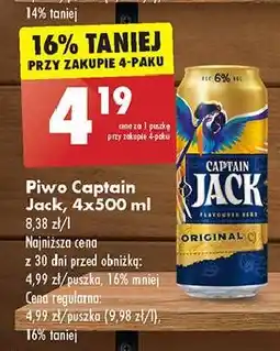 Biedronka Piwo Captain Jack oferta