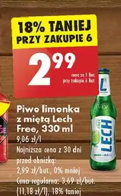 Biedronka Piwo Lech Free Limonka Z Miętą oferta