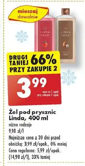 Biedronka Żel pod prysznic calming almond Linda oferta