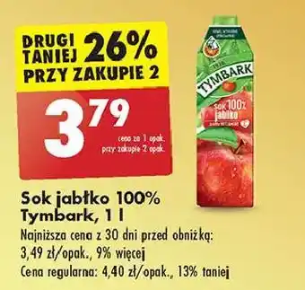 Biedronka Sok jabłkowy Tymbark 1936 oferta