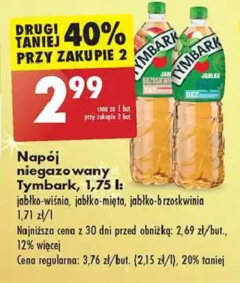 Biedronka Napój jabłko-wiśnia Tymbark 1936 oferta