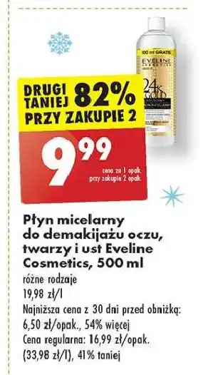 Biedronka Płyn micelarny Eveline 24K Gold oferta