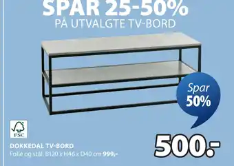 JYSK DOKKEDAL TV-BORD oferta