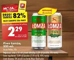 Biedronka Piwo Łomża Pils oferta