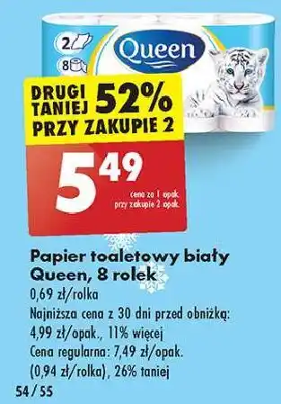 Biedronka Papier toaletowy biały Queen oferta