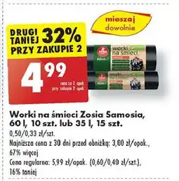 Biedronka Worki na smieci 35 l Zosia Samosia oferta