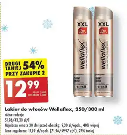 Biedronka Lakier do włosów shiny hold Wellaflex oferta